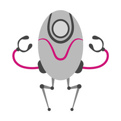 robot and robotics flat icon