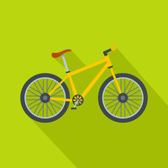 Bicycle icon, flat style