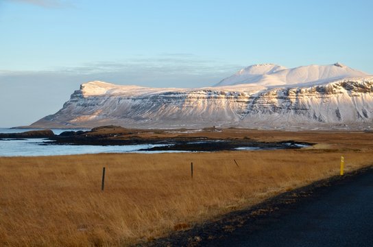 アイスランド　スナイフェルスネス半島　国立公園　氷河　冬 iceland island winter snaefellsnes peninsula national park arnarstapi jokull glacier