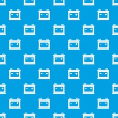 Car battery pattern seamless blue