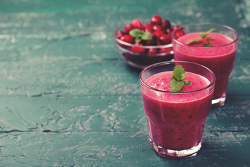 smoothies cranberries