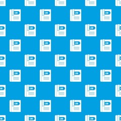 Law book pattern seamless blue