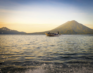 Tourist Boat Lake Atitlan