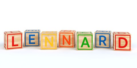 bunte Würfel Name - Lennard