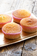 Sweet donuts with icing sugar