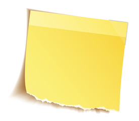 Yellow old paper note - Stock image...