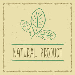 Frame leaves. Natural product