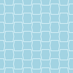 Light blue geometric ornament. Seamless pattern