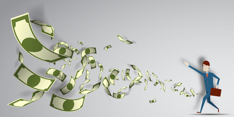 Man reaching for the money © pickbiz