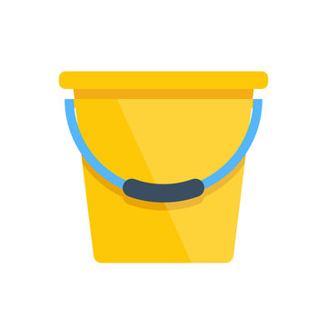 Vector yellow bucket