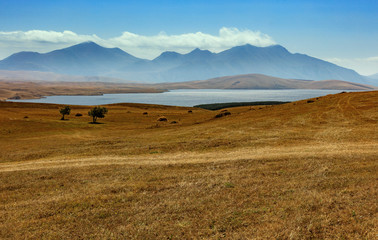 Lake Tabatskuri in Georgia