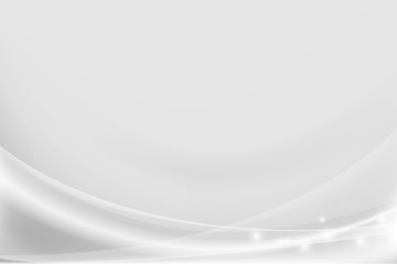 White and silver curve abstract background