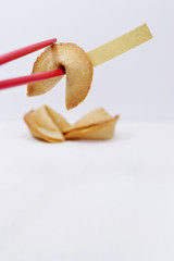 fortune cookies with chopsticks