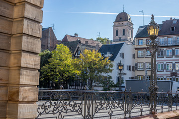 Brücke in Strasbourg über die Ill