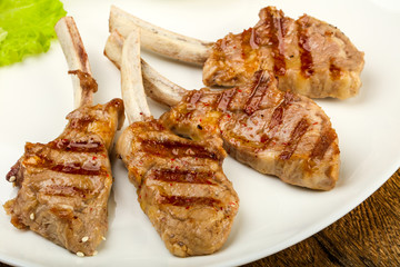 Grilled lamb