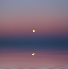 Calm white polar night 