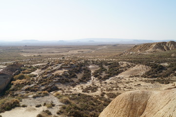Fototapeta na wymiar Bardenas Reales desert in Navarra, Spain 