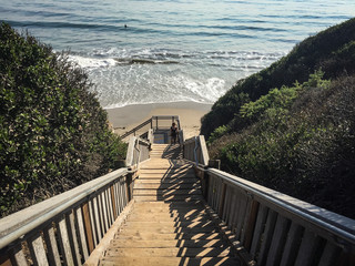 walking down to the ocean