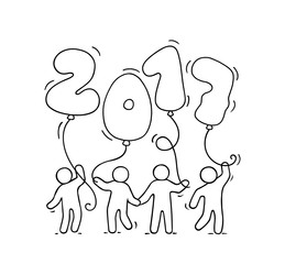 2017 Happy New Year background.