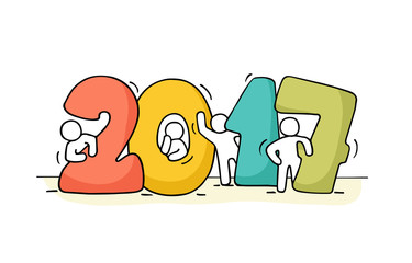 2017 Happy New Year background.