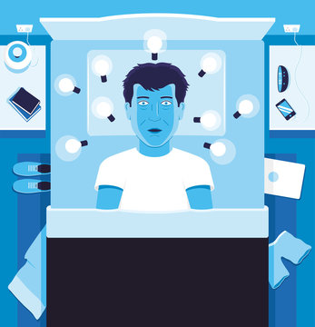 Light Bulb Idea In Bed