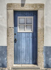Windmill door at Sesimbra region, Portugal
