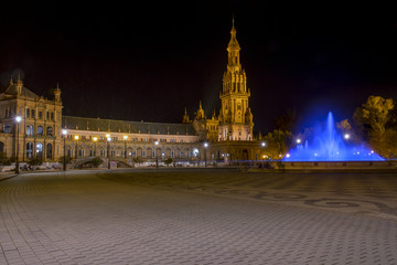 Seville - Spain and the Plaza de España 