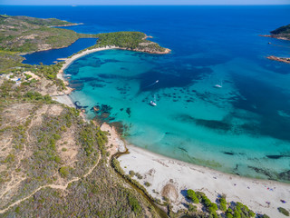 Fototapeta na wymiar Strand von Rondinara im Süden von Korsika