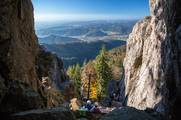 Große Grosse Kandelfelsen Kandel Black Forest