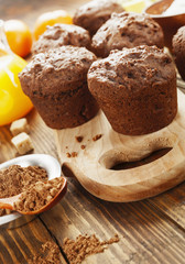 Chocolate-orange muffins