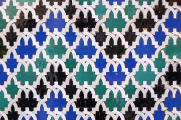 Closeup of Patterns on Tiles