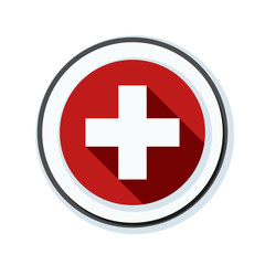 Switzerland button illustration
