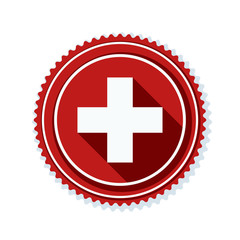 Switzerland button illustration