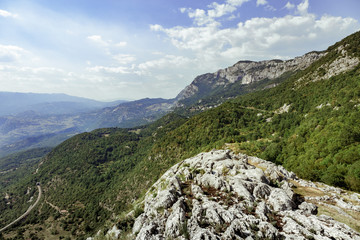 Fototapeta na wymiar beautiful view of the mountains in summer, Montenegro