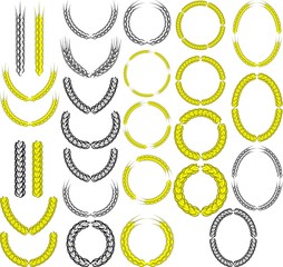 ear of grain - isolated frames and border © mtmmarek