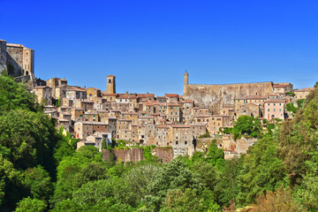 Fototapeta premium City of Sorano in the province of Grosseto in Tuscany, Italy