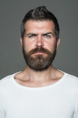 Obraz premium Hipster with serious face.