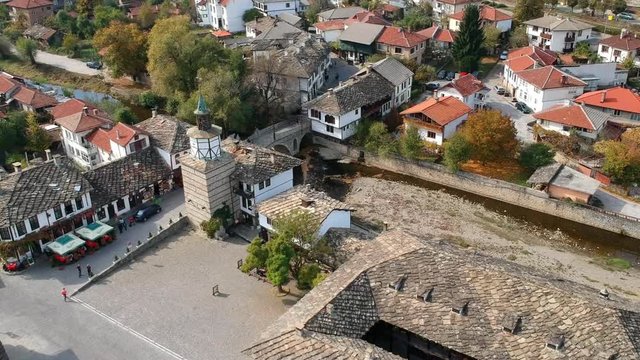 The clock tower in Tryavna Bulgaria