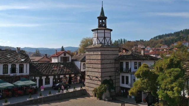 The clock tower in Tryavna Bulgaria