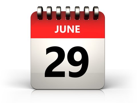 3d 29 june calendar
