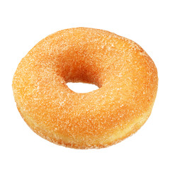 Obraz na płótnie Canvas Yellow donut isolated