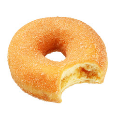 Yellow donut isolated