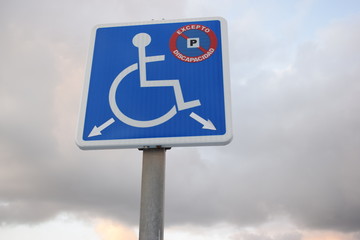 señal de minusválido