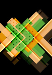 Color arrows on black background