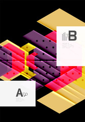 Color triangles background design