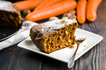 Carrot cake with pumpkin