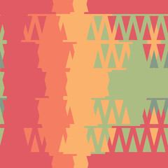 Abstract seamless pattern of triangles. The original building of geometric forms.