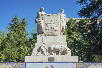 Obraz premium Spain Square in Mendoza, Argentina.