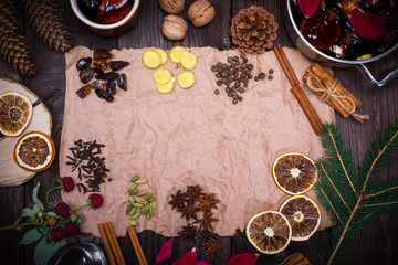 spices for cooking homemade alcohol mulled wine