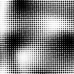 Grunge halftone background. Vector dots texture. Abstract dotted background